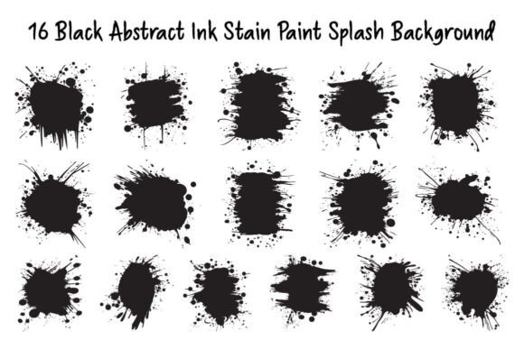 Download 16 Black Abstract Ink Splash Background - Abstract Collection